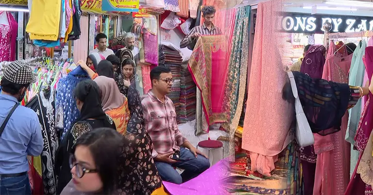 ঈদ ঘিরে ভির বাড়ছে মার্কেটগুলোয়